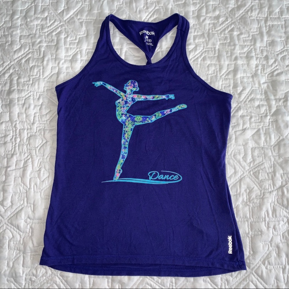 Reebok Girls Purple Dance Tank Top